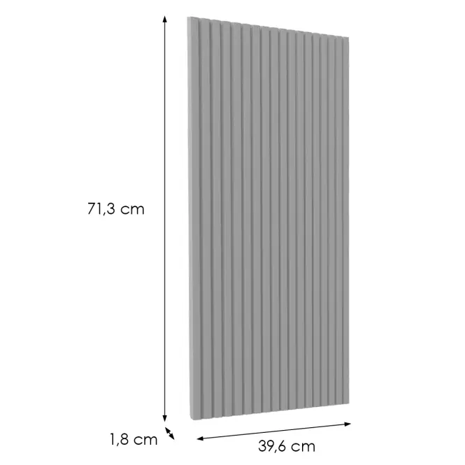 Előlap szekrény Luxeo F14-D40 ryfla grey,2