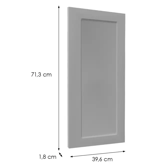 Előlap szekrény Luxeo F15-D40 keret grey,2