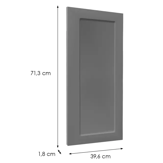 Előlap szekrény Luxeo F15-D40 keret dark grey,2