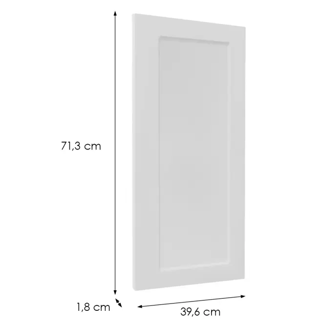 Előlap szekrény Luxeo F15-D40 keret white,2