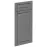 Előlap szekrény Luxeo F13-D40S1-AX hampton dark grey