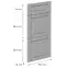 Előlap szekrény Luxeo F13-D40S3-AX hampton grey,2