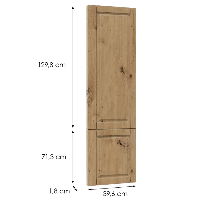 Előlap szekrény Luxeo F13-D40SP hampton tölgy,2
