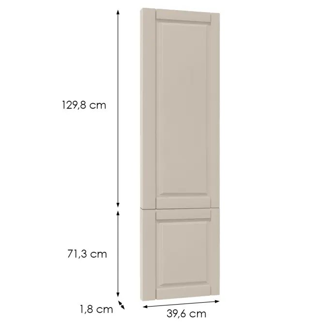 Előlap szekrény Luxeo F13-D40SP hampton kasmír,2