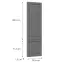 Előlap szekrény Luxeo F13-D40SPWN hampton dark grey,2