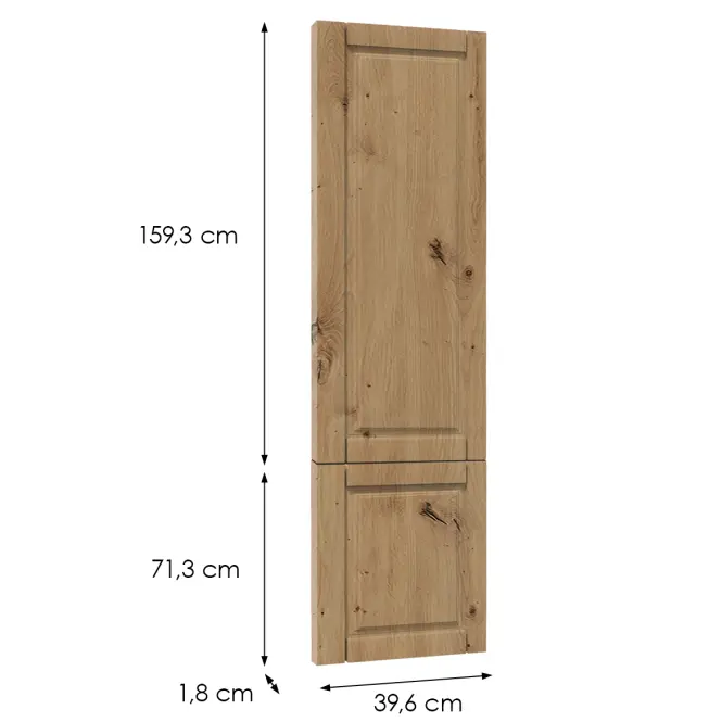 Előlap szekrény Luxeo F13-D40SPWN hampton tölgy,2