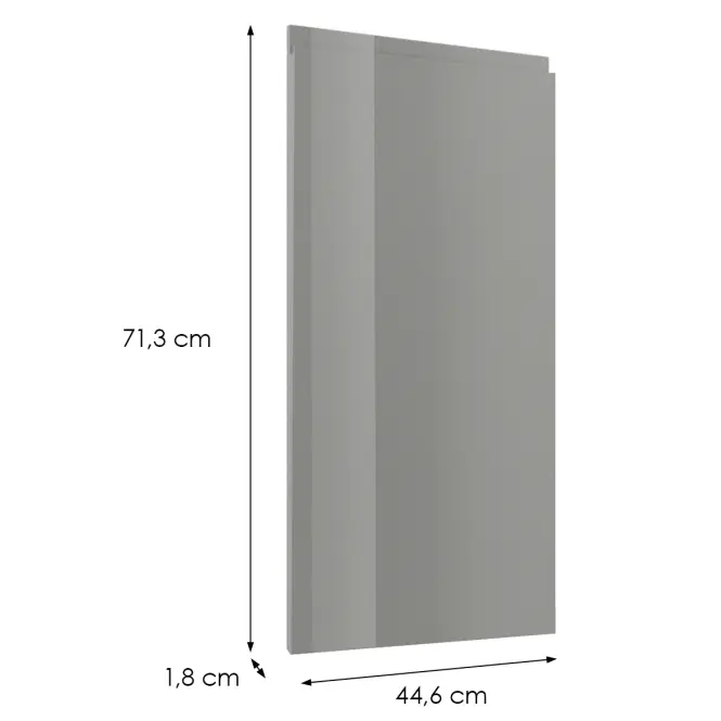 Előlap szekrény Luxeo F02-D45FZW grey lak