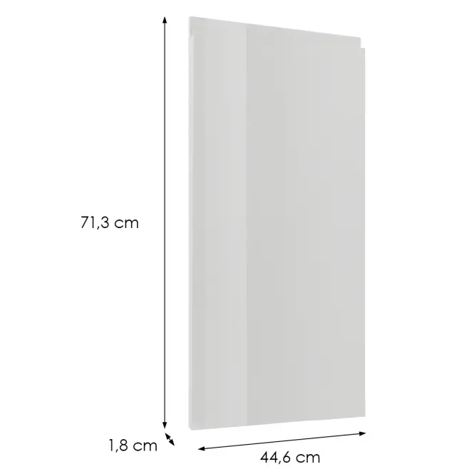 Előlap szekrény Luxeo F02-D45FZW white lak,2