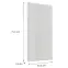 Előlap szekrény Luxeo F02-D45FZW white lak,2