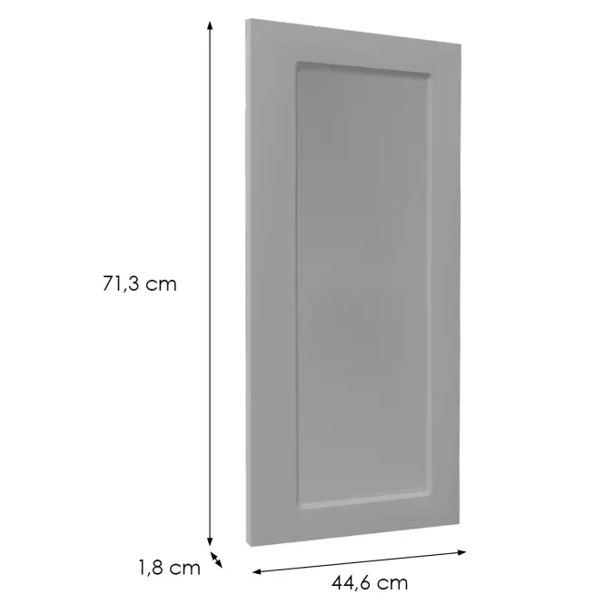 Előlap szekrény Luxeo F15-D45FZW keret grey,2