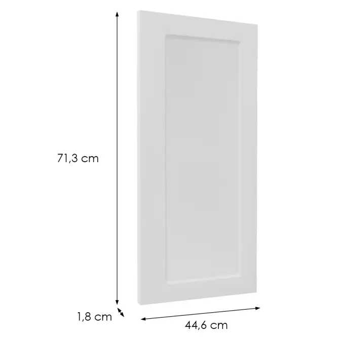 Előlap szekrény Luxeo F15-D45FZW keret white,2