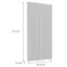 Előlap szekrény Luxeo F14-D45FZW ryfla white,2