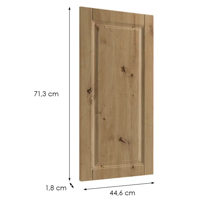 Előlap szekrény Luxeo F13-D45FZW hampton tölgy,2
