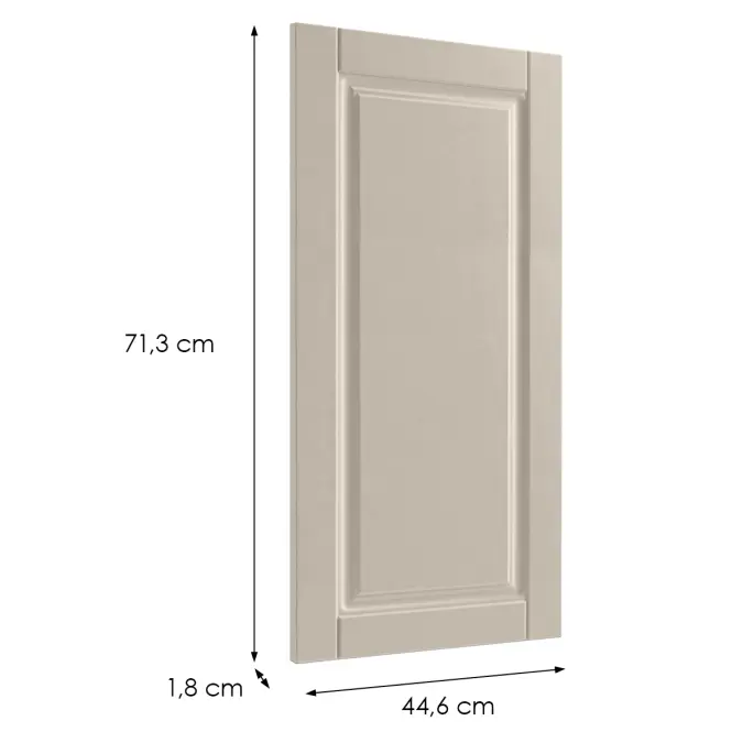 Előlap szekrény Luxeo F13-D45FZW hampton kasmír,2