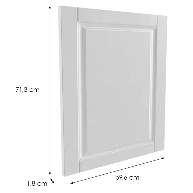 Előlap szekrény Luxeo F13-D60FZW hampton white
