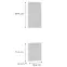 Előlap szekrény Luxeo F13-D60PWN hampton white,2