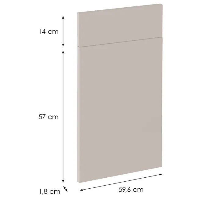 Előlap szekrény Luxeo F08-D60S1-AX beige,2