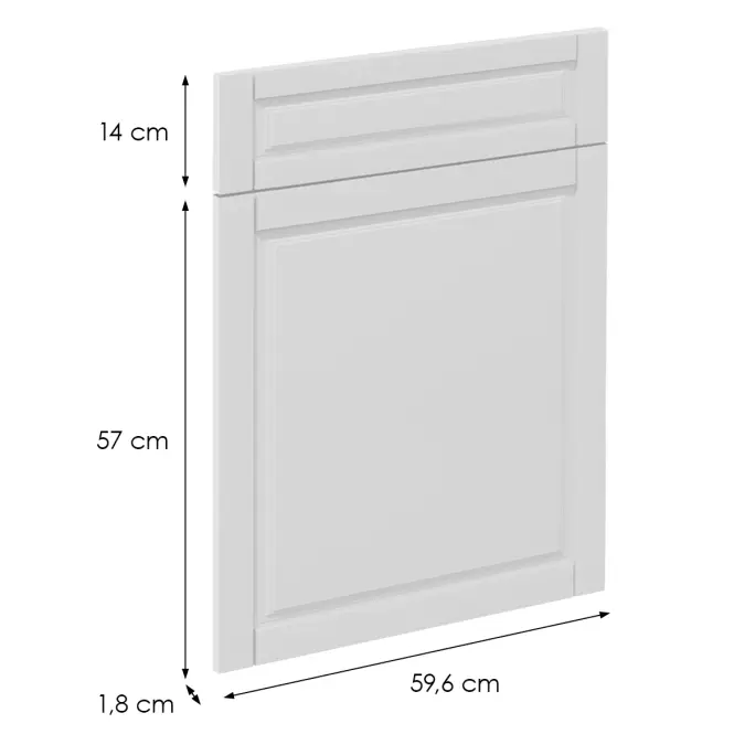 Előlap szekrény Luxeo F13-D60S1-AX hampton white,2