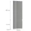 Előlap szekrény Luxeo F02-D60T-AX grey lak,2