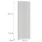 Előlap szekrény Luxeo F02-D60T-AX white lak,2