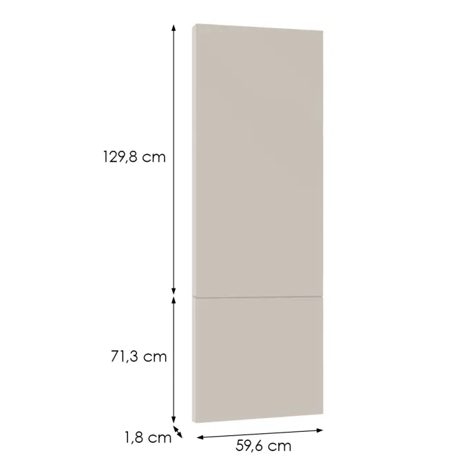 Előlap szekrény Luxeo F08-D60T-AX beige,2