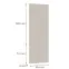 Előlap szekrény Luxeo F08-D60T-AX beige,2