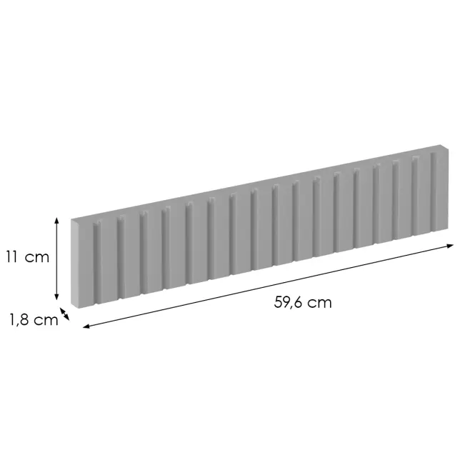 Előlap szekrény Luxeo F14-D60ZK ryfla grey,2