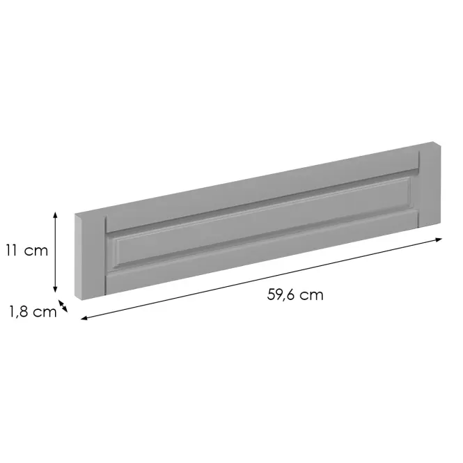 Előlap szekrény Luxeo F13-D60ZK hampton grey,2
