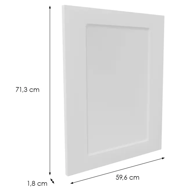 Előlap szekrény Luxeo F15-D60ZS-AX keret white,2