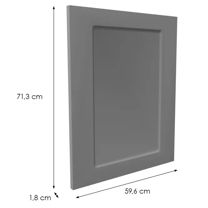Előlap szekrény Luxeo F15-D60_ D60Z keret dark grey,2