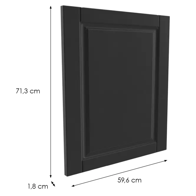 Előlap szekrény Luxeo F13-D60_ D60Z hampton dark,2