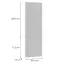 Előlap szekrény Luxeo F14-D60ZL_D60R ryfla white,2