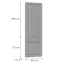 Előlap szekrény Luxeo F13-D60ZL_D60R hampton grey,2