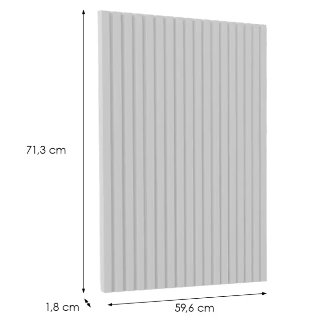 Előlap szekrény Luxeo F14-D60ZS-AX ryfla white,2