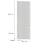 Előlap szekrény Luxeo F02-D60ZLN_D60RWN white lak,2