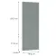 Előlap szekrény Luxeo F08-D60ZLN_D60RWN green,2