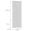 Előlap szekrény Luxeo F15-D60ZLN_D60RWN keret white,2
