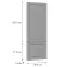 Előlap szekrény Luxeo F13-D60ZLN_D60RWN hampton grey,2