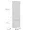 Előlap szekrény Luxeo F13-D60ZL_D60R hampton white,2