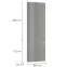 Előlap szekrény Luxeo F02-D60ZL_D60R grey lak,2