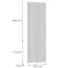 Előlap szekrény Luxeo F02-D60ZL_D60R white lak,2