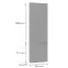 Előlap szekrény Luxeo F16-D60ZL_D60R vékony keret grey,2