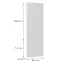 Előlap szekrény Luxeo F16-D60ZL_D60R vékony keret white,2