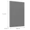 Előlap szekrény Luxeo F16-D60FZW vékony keret dark grey,2