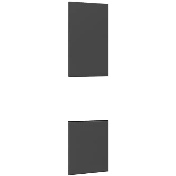 Előlap szekrény Luxeo F16-D60PWN vékony keret dark grey