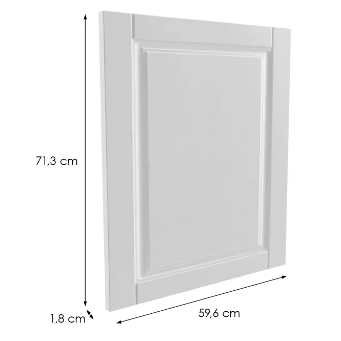 Előlap szekrény Luxeo F13-D60ZS-AX hampton white,2