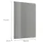 Előlap szekrény Luxeo F02-D60_ D60Z grey lak,2