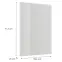 Előlap szekrény Luxeo F02-D60_ D60Z white lak,2