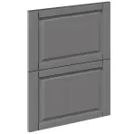 Előlap szekrény Luxeo F13-D60S2_D60S2+1_D60IN-AX hampton dark grey