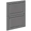 Előlap szekrény Luxeo F13-D60S2_D60S2+1_D60IN-AX hampton dark grey